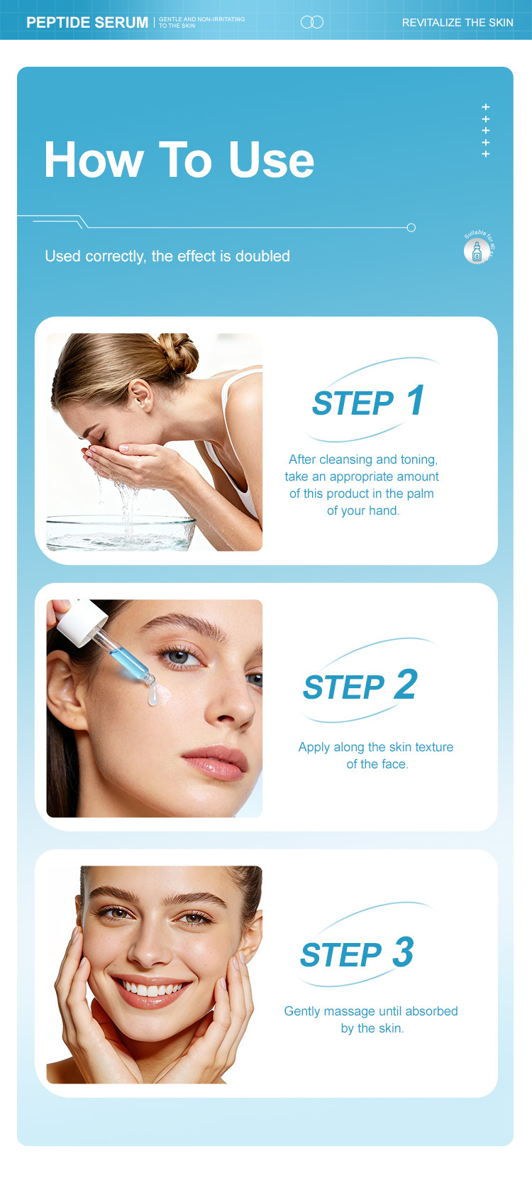 Blue copper peptide serum texture